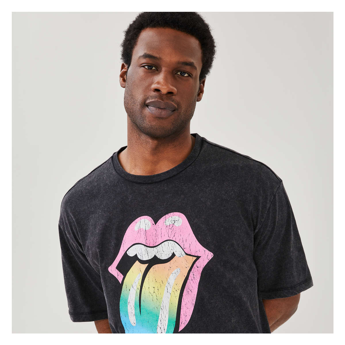 Adult Rolling Stones Graphic T-Shirt in Dark Wash from Joe Fresh